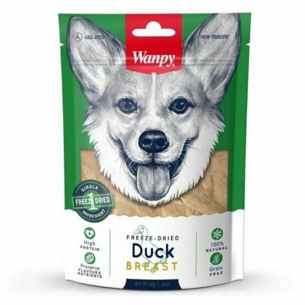 וונפי Wanpy רצועות חזה ברווז מיובש בהקפאה - 40 גרם