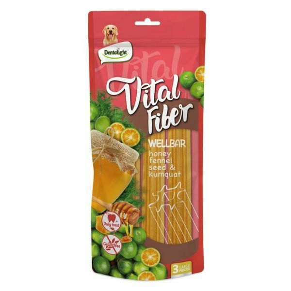 ⁦Vital Fiber XL- חטיף דנטלי ענק דבש, ותפוז סיני⁩ – תמונה ⁦2⁩