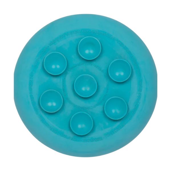 ⁦ליקי מט UFO קערת ליקוק והאכלה איטית טורקיז⁩ – תמונה ⁦2⁩