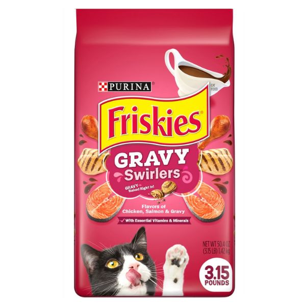 פריסקיז אקסטרה קראנץ Gravy Swirlers לחתולים 10 ק"ג