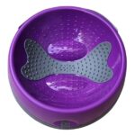 ליקי מט Oh Bowl קערת האכלה וליקוק דנטלית סגול - גדול