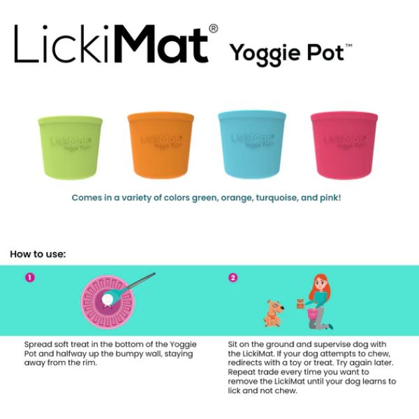 ⁦ליקי מט Yoggie Pot כוס האכלה וליקוק - טורקיז⁩ – תמונה ⁦5⁩