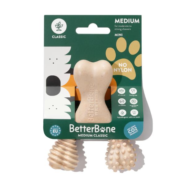 ⁦בטר בון Better Bone צעצוע לעיסה לכלבים עוצמה בינונית בטעם טבעי - מיני⁩ – תמונה ⁦2⁩