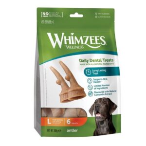 ווימזיז Whimzees קרן דנטלית גדולה 6 יח' באריזה -  360 גרם