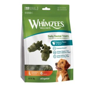 ווימזיז Whimzees אליגטור דנטלי 6 יח' באריזה -  360 גרם