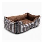 מיטה חומה עם פסים 50X38 ס"מ  - Pawise
