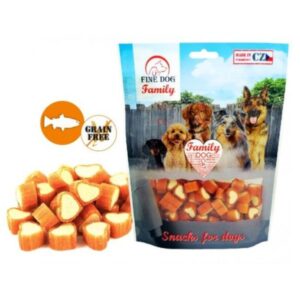 Fine Dog פיין דוג חטיף לכלבים לבבות סלמון - 200 גרם