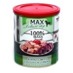 Falco Max מזון רטוב בשימורים קוביות שריר בקר וחזיר עם צבי - 800 גרם