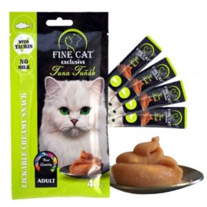 Fine cat קרם ליקוק לחתולים טונה - 60 גרם