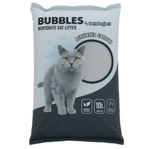 באבלס Pets Project חול לחתולים מתגבש בתוספת פחם פעיל  - 10 ליטר