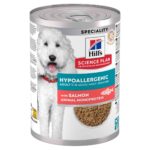 שימורי הילס סאיינס פלאן היפואלרגני סלמון לכלבים 363 גרם