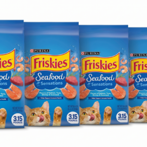 רביעיית פריסקיז Friskies Seafood Sensations חגיגת ים מזון יבש לחתולים – סה"כ 5.6 ק"ג