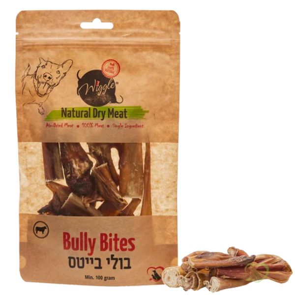 וויגל בולי בייטס 100% חטיף טבעי לכלבים - 100 גרם