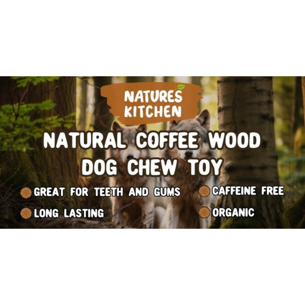 ⁦נייצר קיטשן Nature's Kitchen מקל לעיסה עץ קפה 100% טבעי - XXL⁩ – תמונה ⁦2⁩