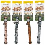 קולר לחתול Wild בצבעי פרא